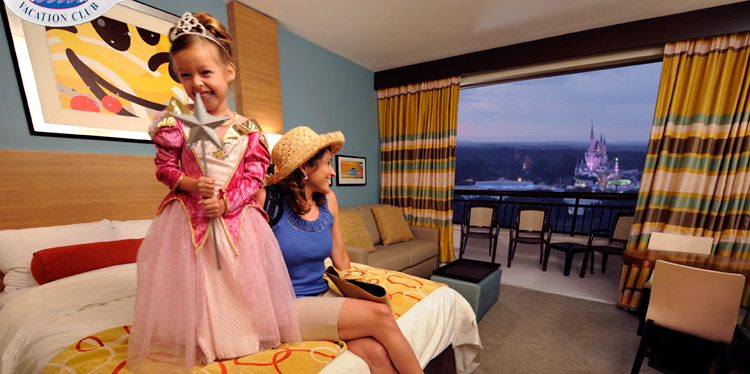 Family in Disney Vacation Club Resort