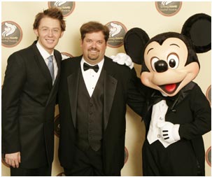 Clay Aiken, Jeffrey Thompson, and Mickey Mouse
