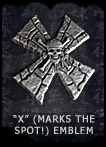 X (Marks the spot!) emblem