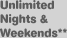 Unlimited Nights and Weekends