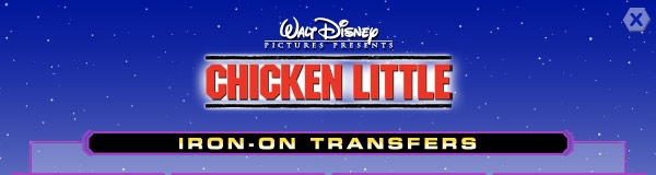 Chicken Little: Iron-On Transfers