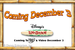 Coming December 3