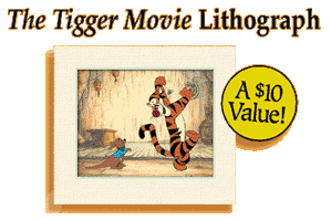 The Tigger Movie Lithograph -- A $10 Value!