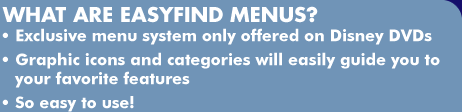 What are EasyFind Menus?