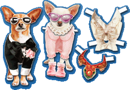 Papi and Chloe Paper Dolls