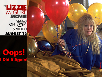 The Lizzie McGuire Movie on Disney DVD and Video August 12
