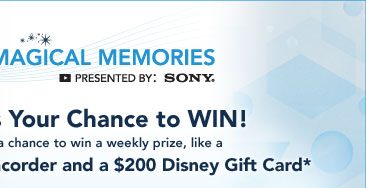 Share Magical Memories Sweepstakes
