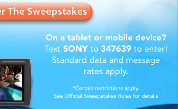 you can click to enter the sweepstakes