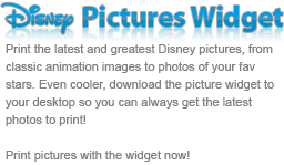 Find and print the latest and greatest Disney Photos, pictures, and images. Even cooler, download the picture widget to your desktop to get the latest photos to print! You can even share the widget!